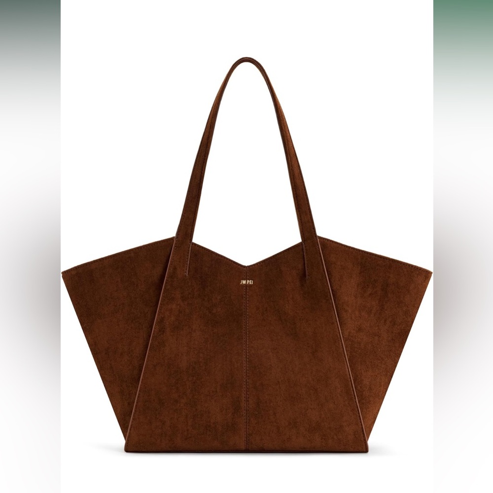 JW PEI Brown Suede-Look Tote Bag
